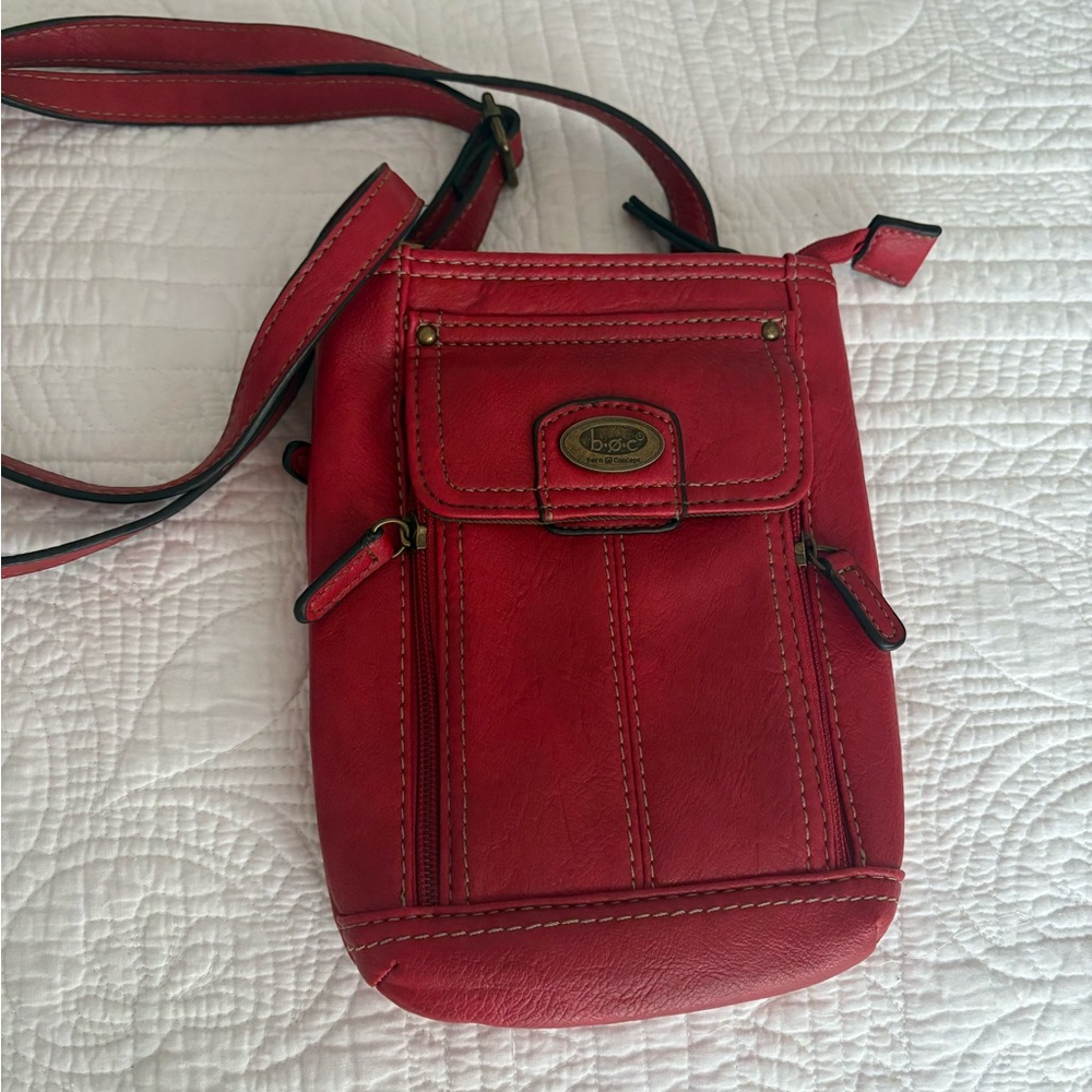 Red Leather Crossbody Bag